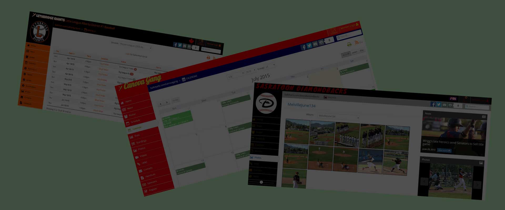 Sample Team Websites